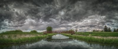 Reflections, Tom Sadler Bridge, Strathmore, AB, 2024-06-02
