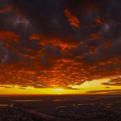 Fire along the sky, Strathmore, Alberta, 2024-03-13