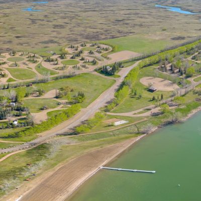 Partial aerial looking east, Prairie Oasis, Special Areas No 2, AB, 2026-05-19