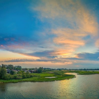 Last light, Lower Gray Pond, Strathmore, AB, 2026-07-08