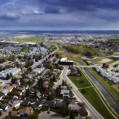 Looking Downtown, Strathmore, AB, 2022-05-21